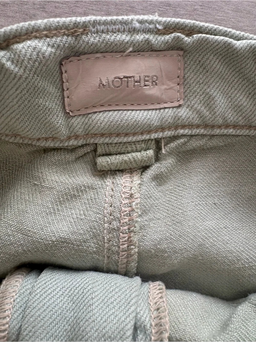 MOTHER The Patch Pocket Chute Flood Jeans
